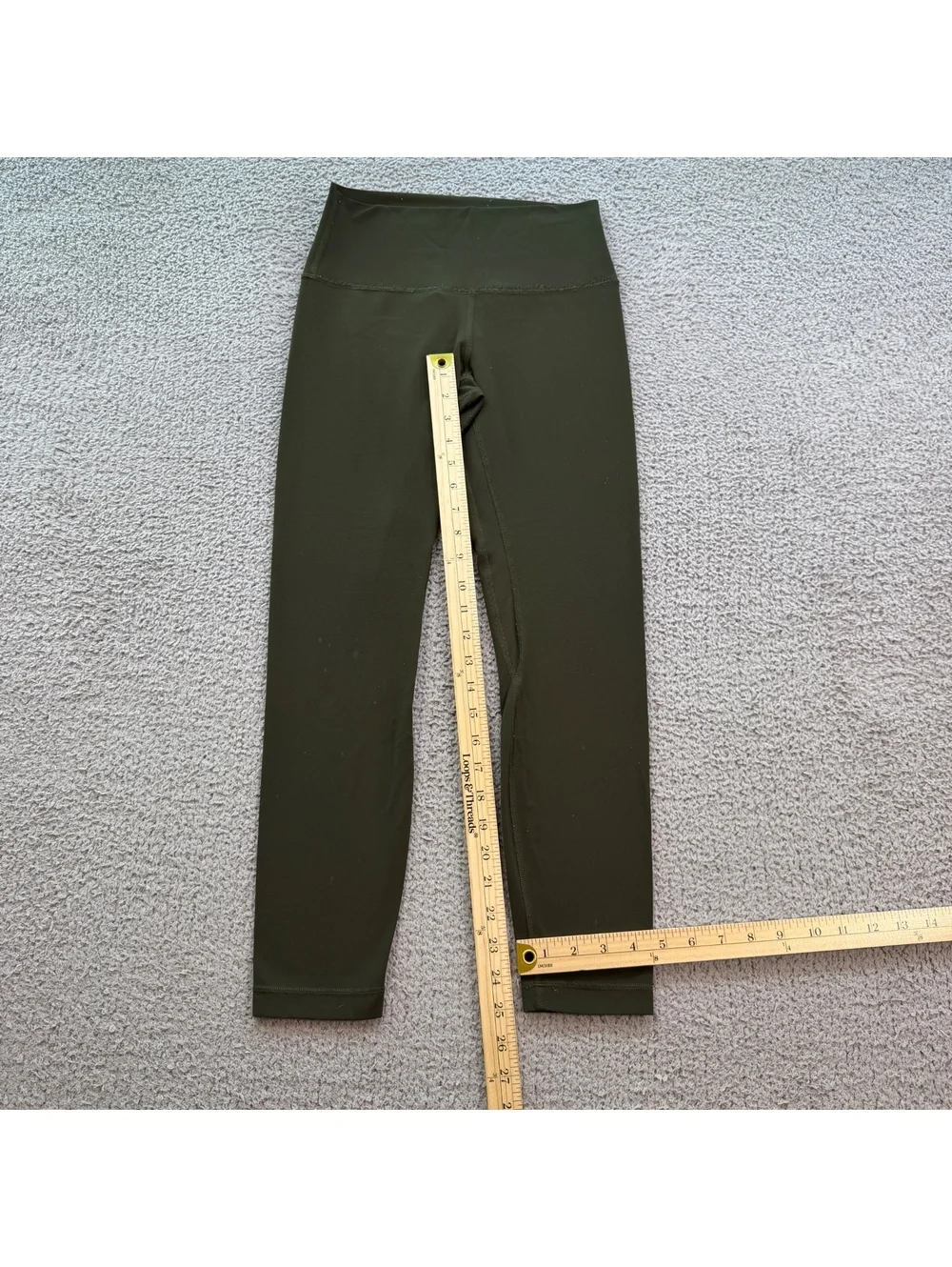 Lululemon Align High Rise Olive Green 25